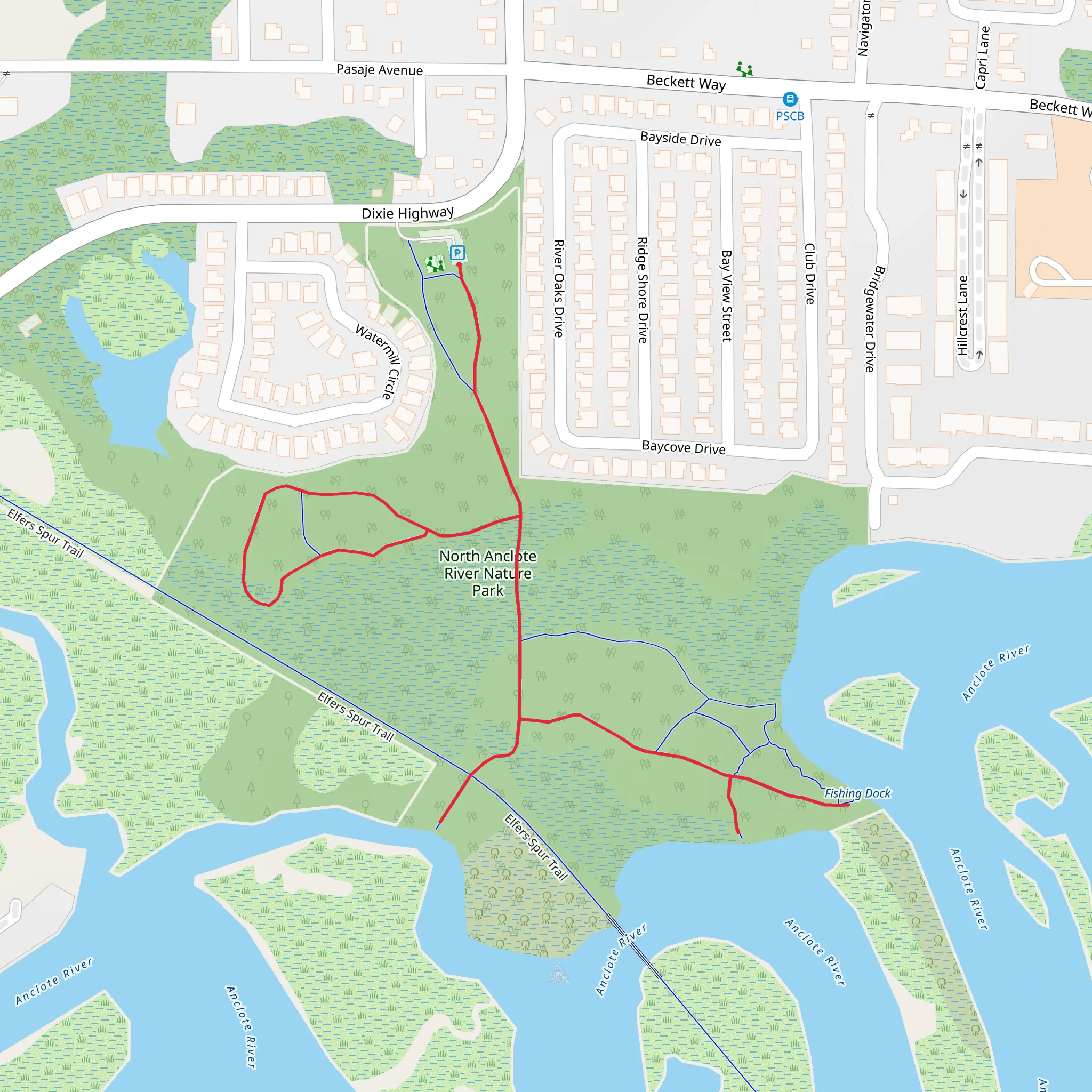North Anclote River Nature Park mobile static map