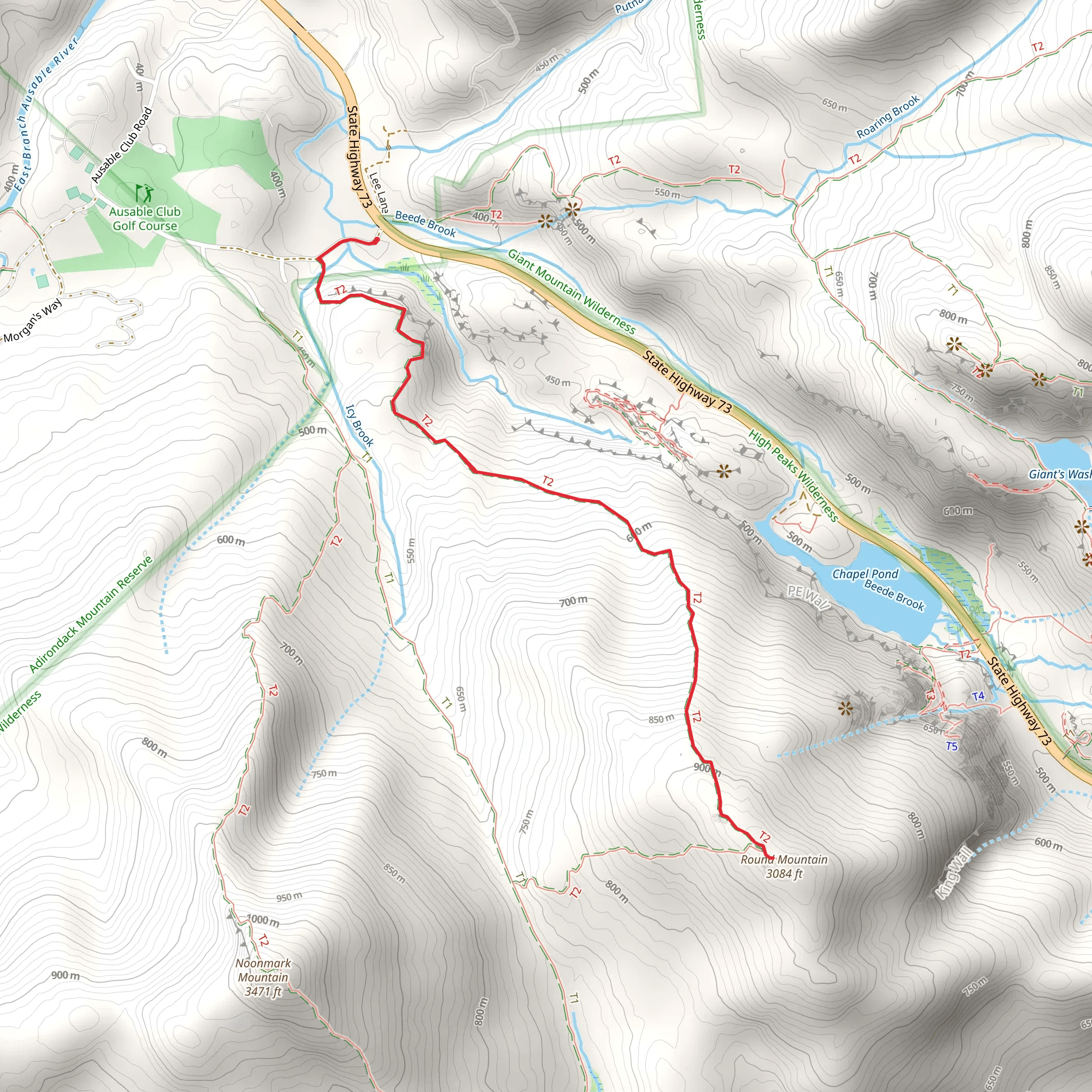 Round Mountain mobile static map