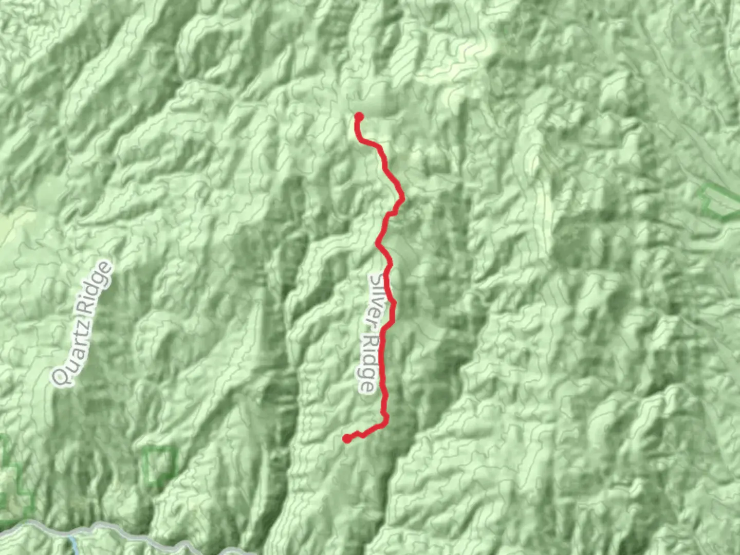 An image depicting the trail Silver Ridge Trail and its surrounding area.