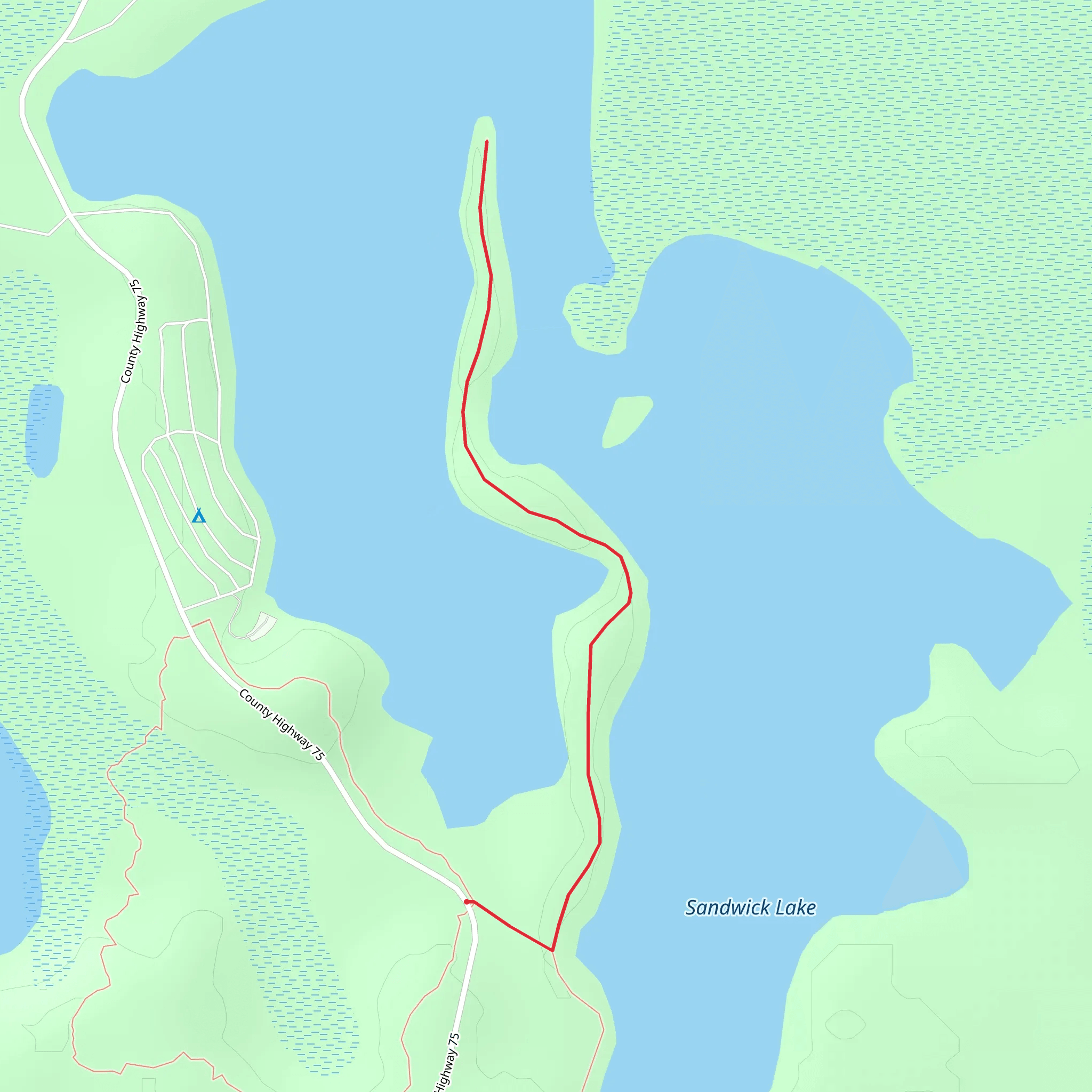 Scenic State Park - Coon Lake mobile static map