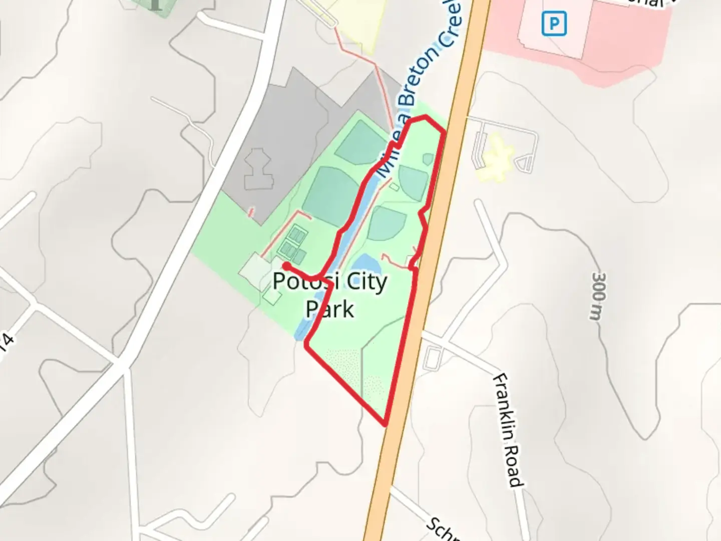 An image depicting the trail Roger Bilderback Lake Loop and its surrounding area.