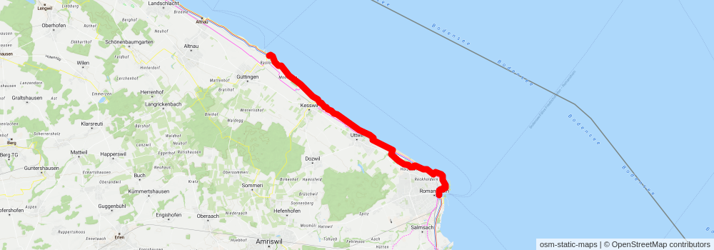 Bodensee-Uferweg stage 2 Map