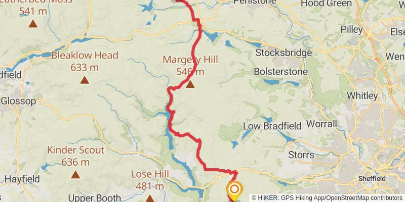 Chepstow to Berwick - upon - Tweed - Great English Walk stage 24 Map