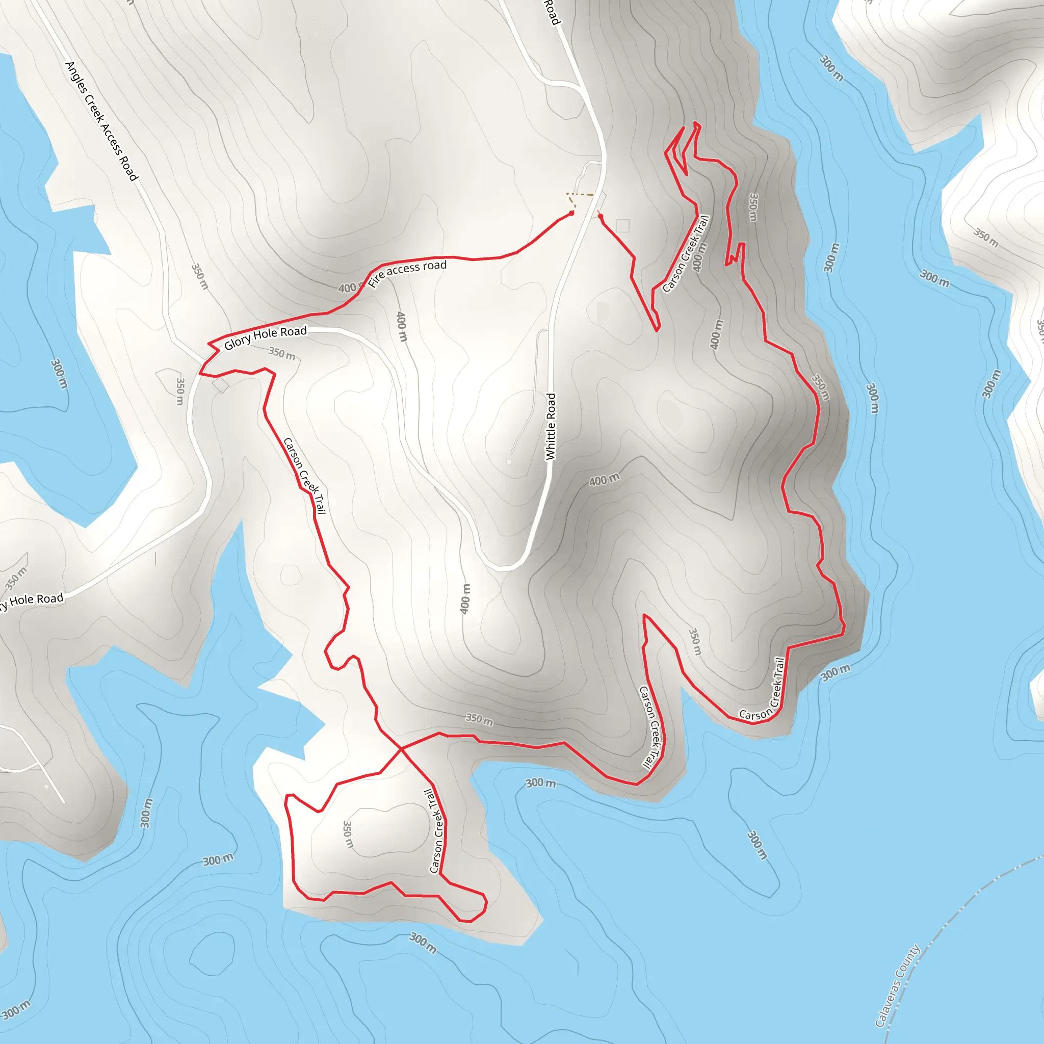Carson creek Loop Trail mobile static map