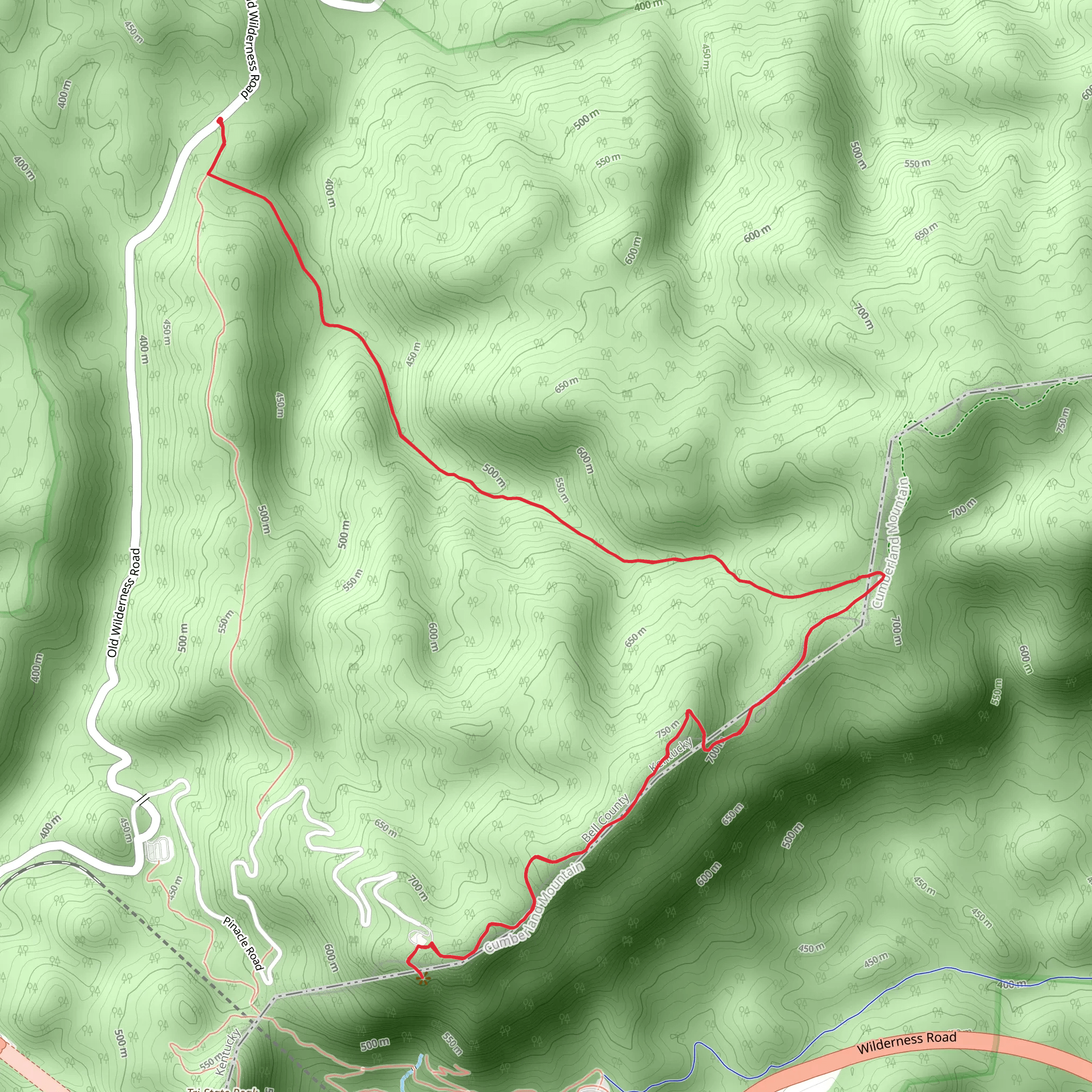 The Pinnacle - Cumberland Gap mobile static map