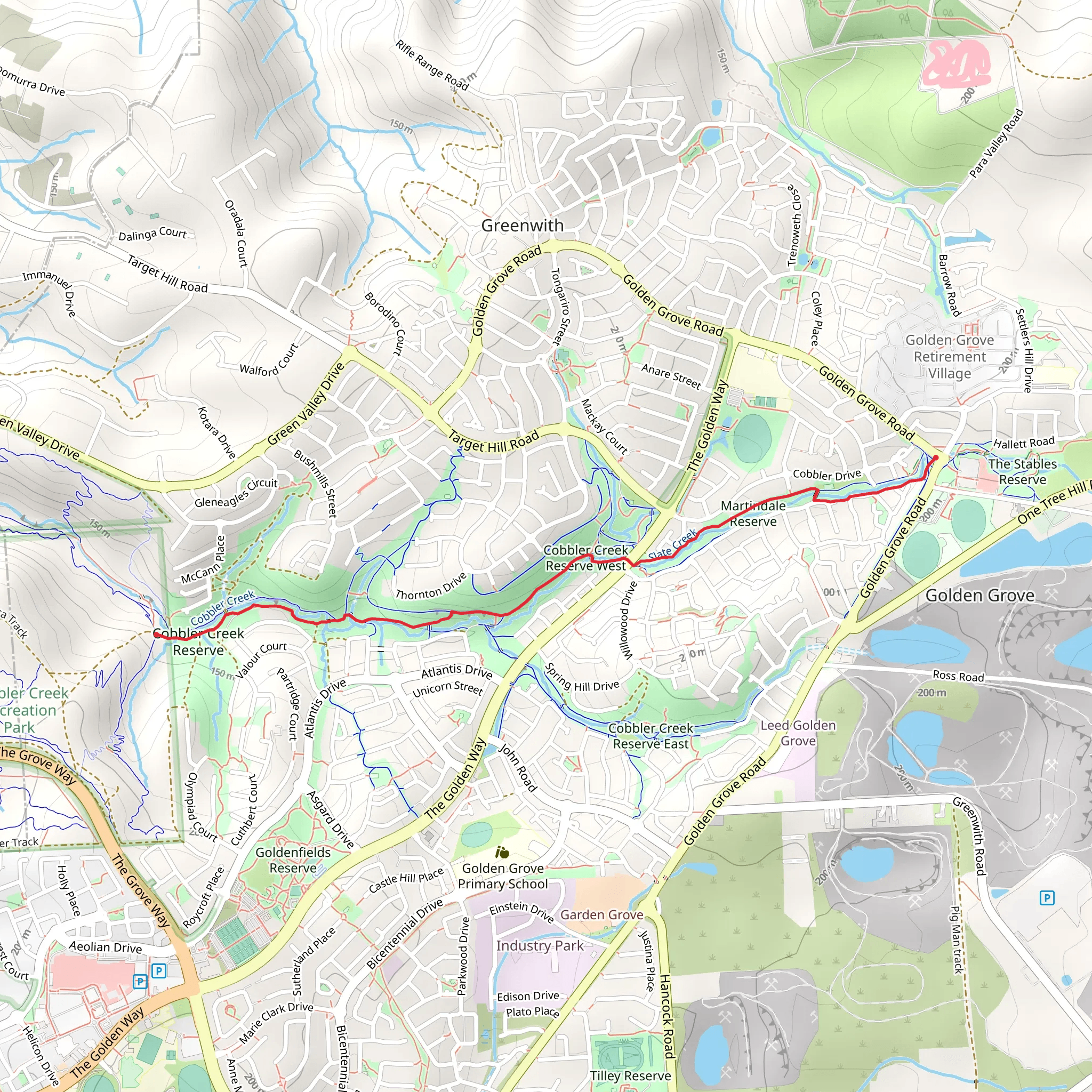 Mike Green Trail mobile static map