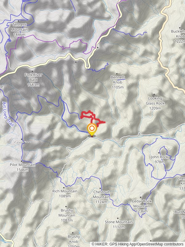 Lanning Ridge Road and Daniel Ridge Loop