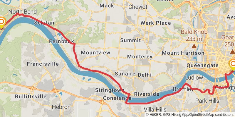 American Discovery Trail - East stage 49 Map