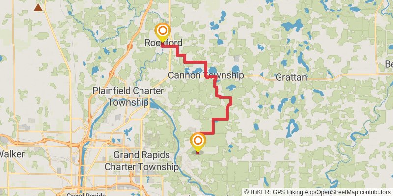 North Country Trail - Michigan Southeast stage 32 Map