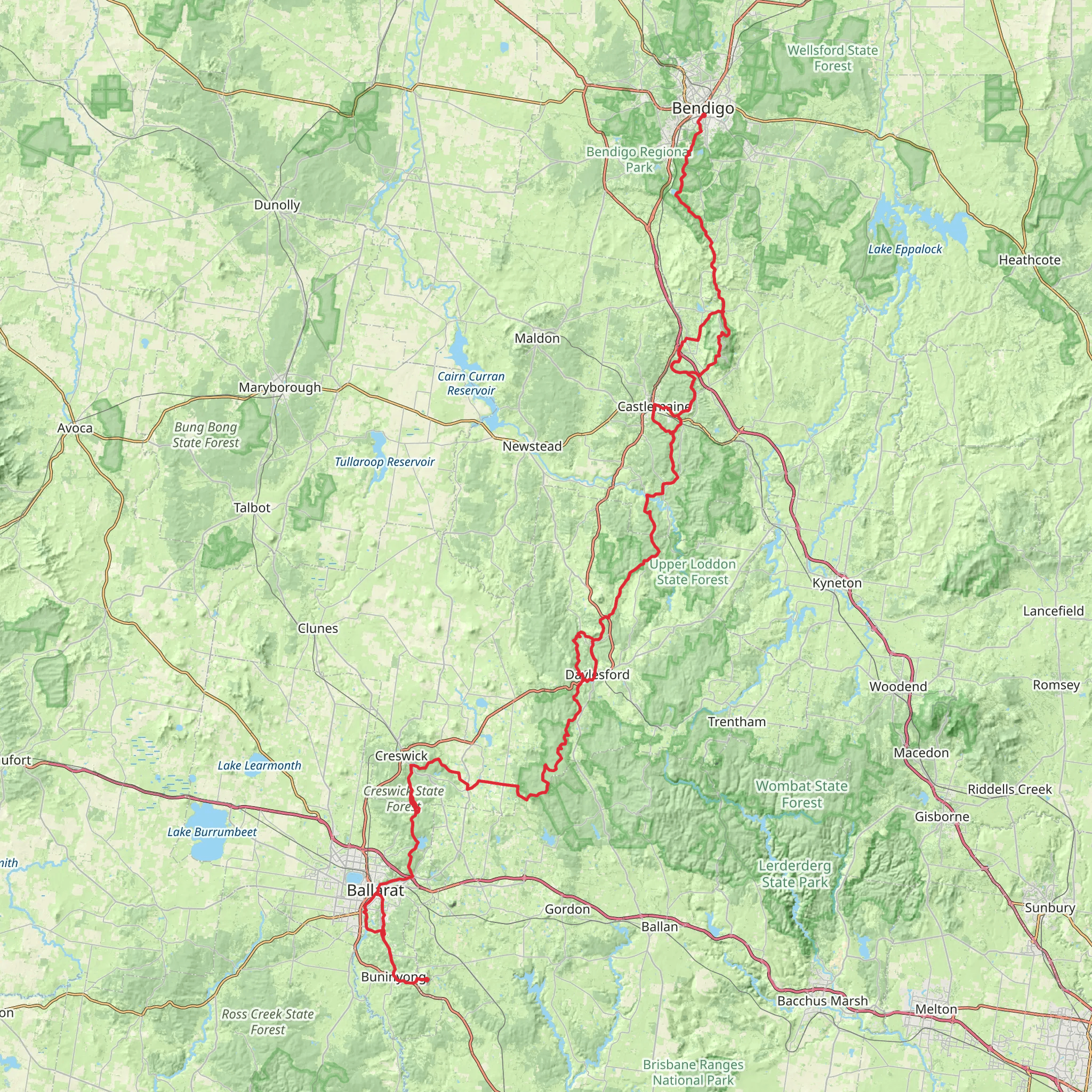 Eureka Track mobile static map