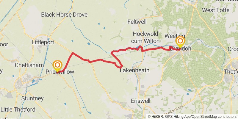 Hereward Way stage 7 Map