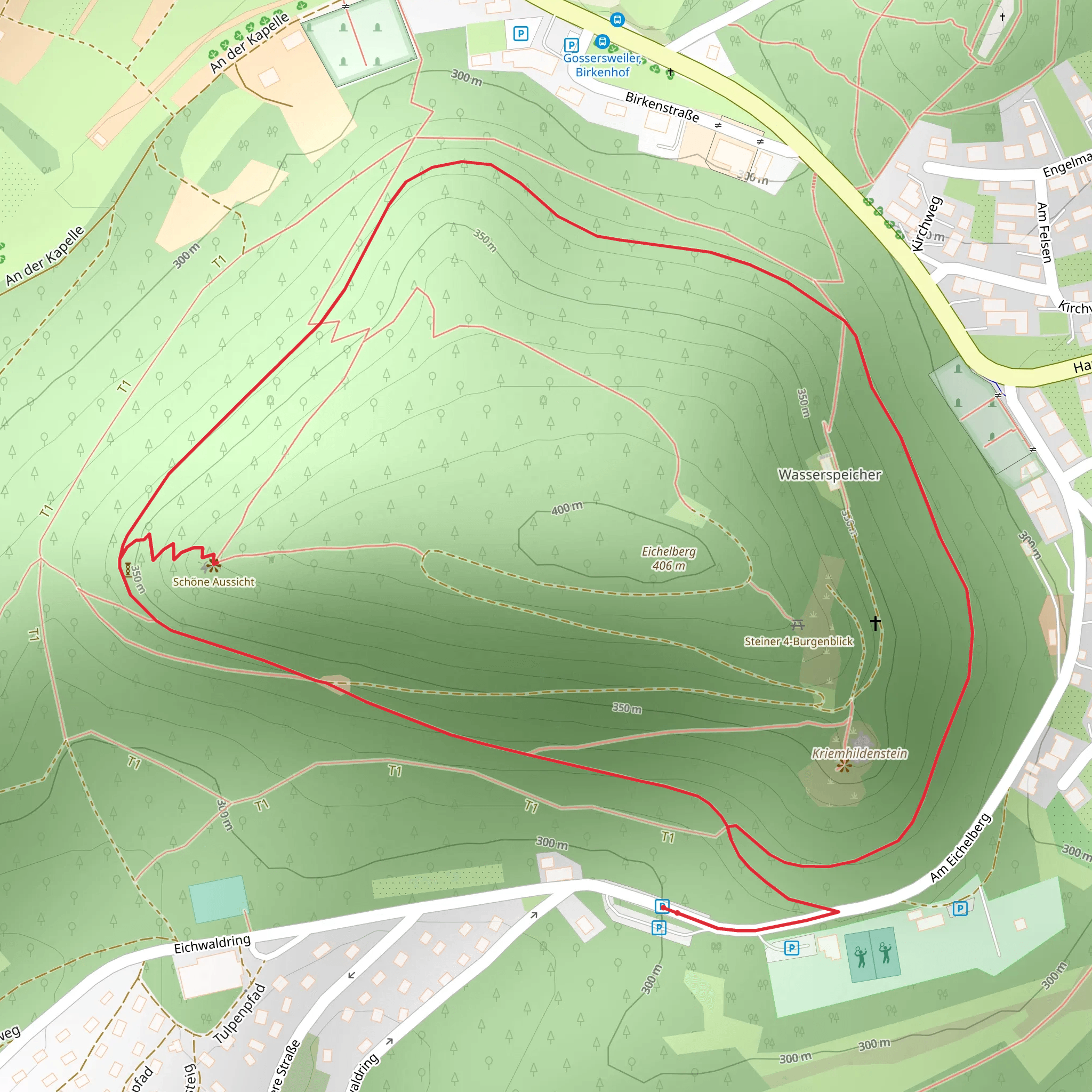 Eichelberg and Schöne Aussicht Loop mobile static map