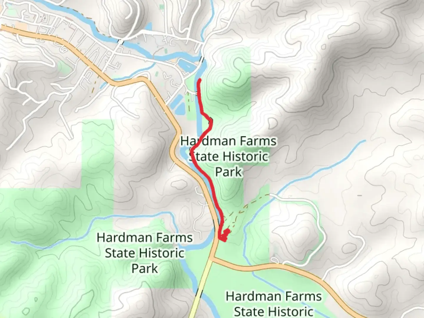 An image depicting the trail Old Gold Mine Trail and its surrounding area.