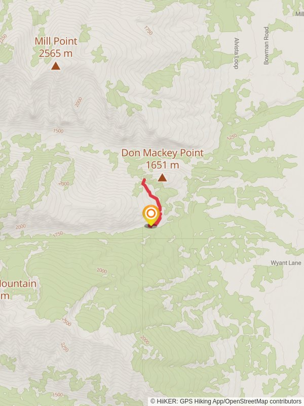 Blodgett Overlook Trail - Canyon Creek Road North