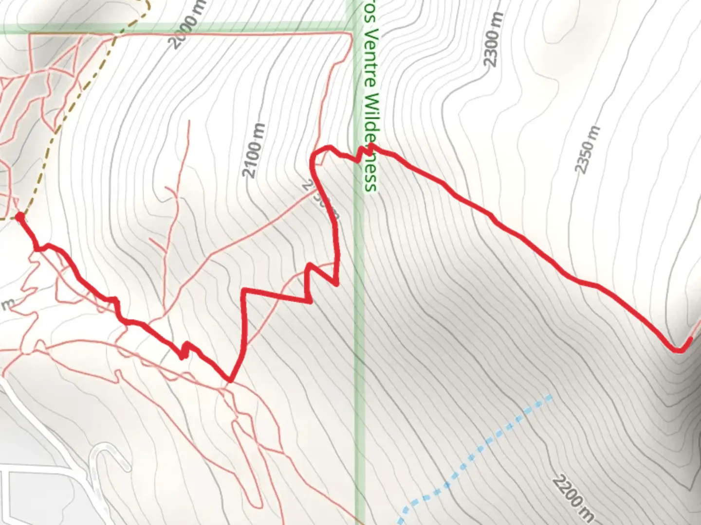 An image depicting the trail Crystal Butte Trail and its surrounding area.