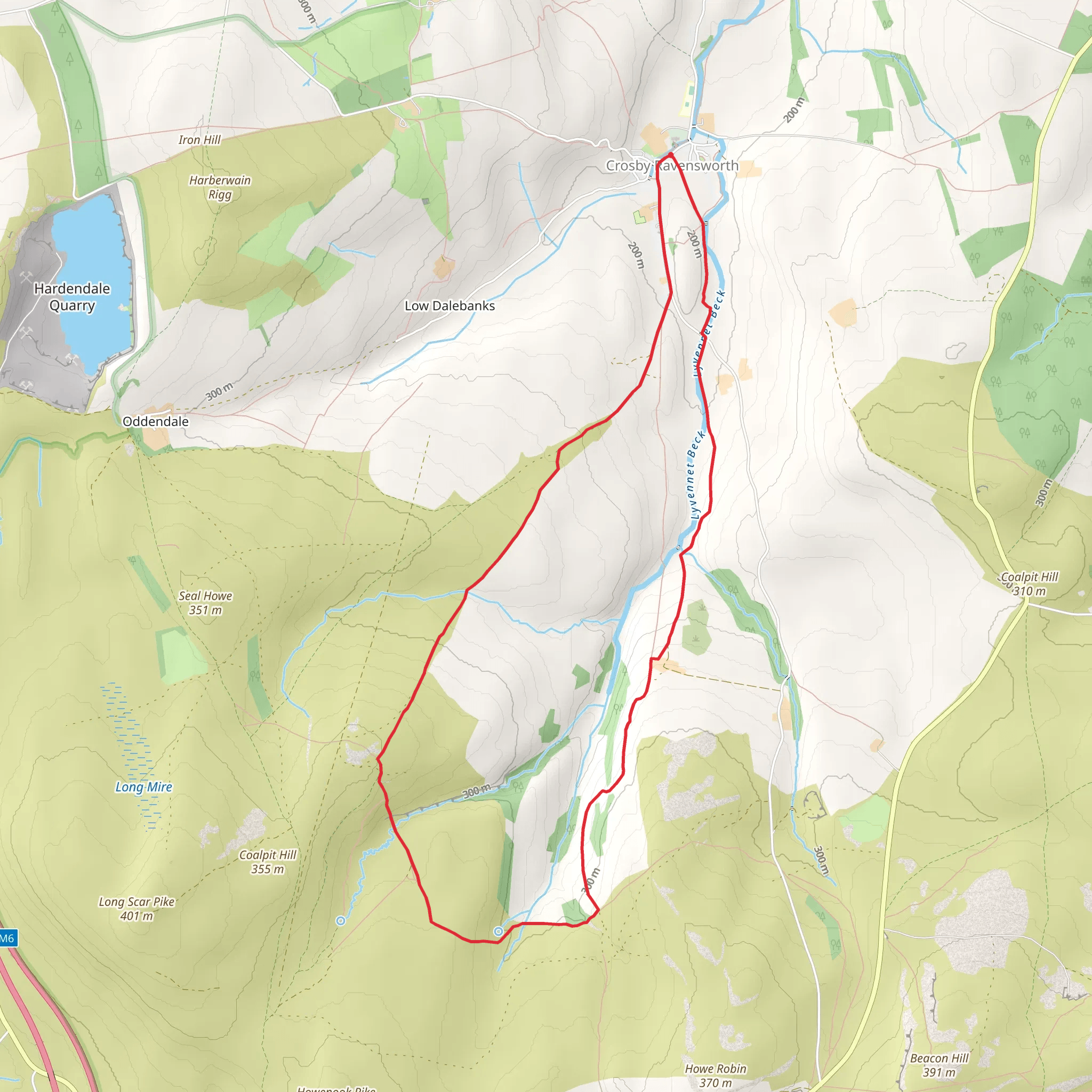 Lyvennet Valley Walk mobile static map