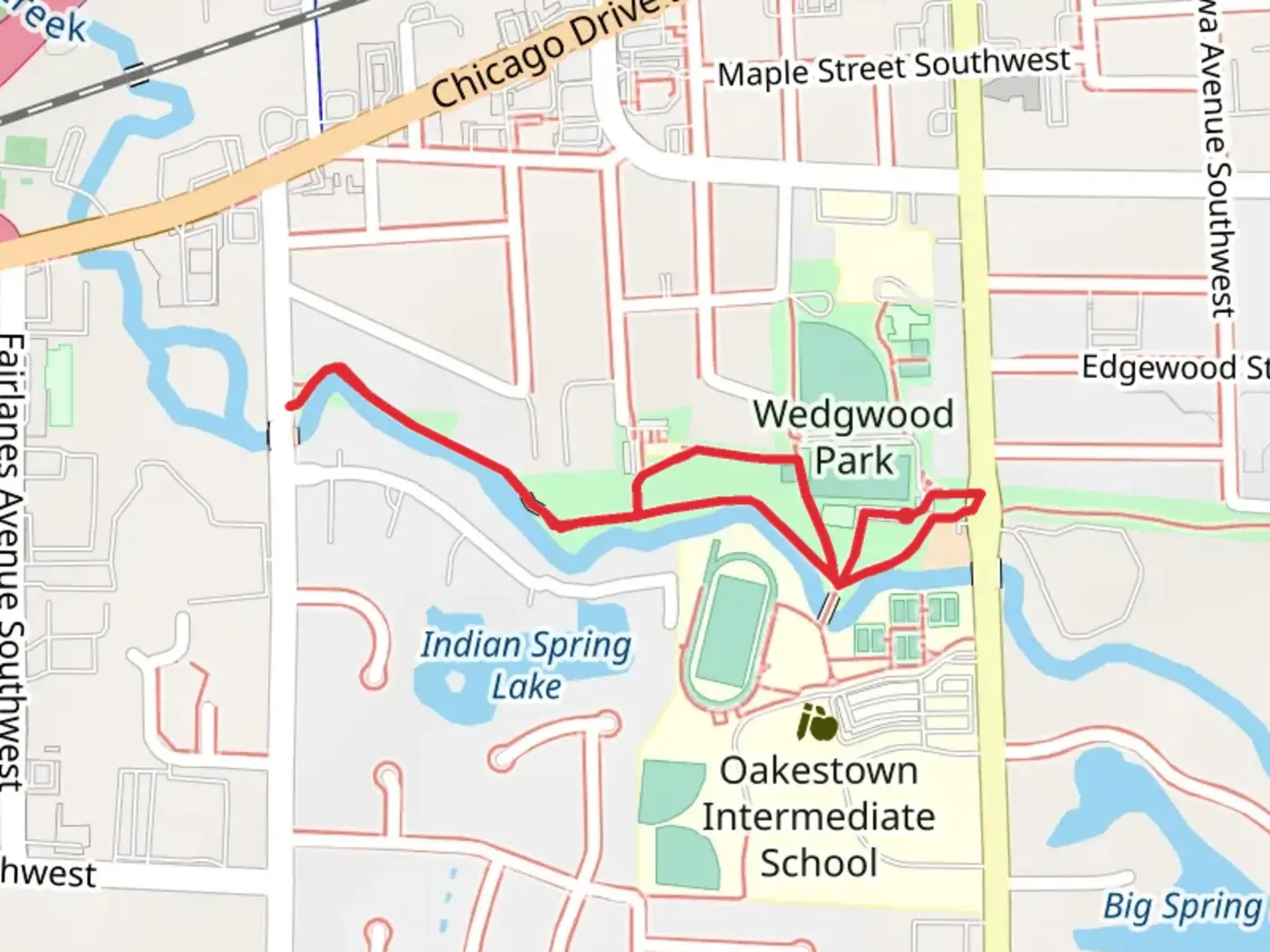 An image depicting the trail Buck Creek Loop Trail and its surrounding area.