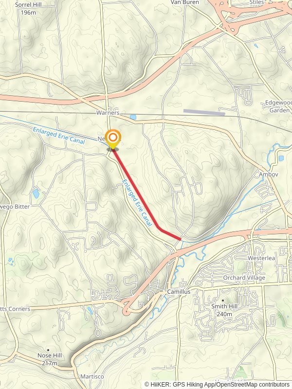 Erie Canalway Trail mobile static map