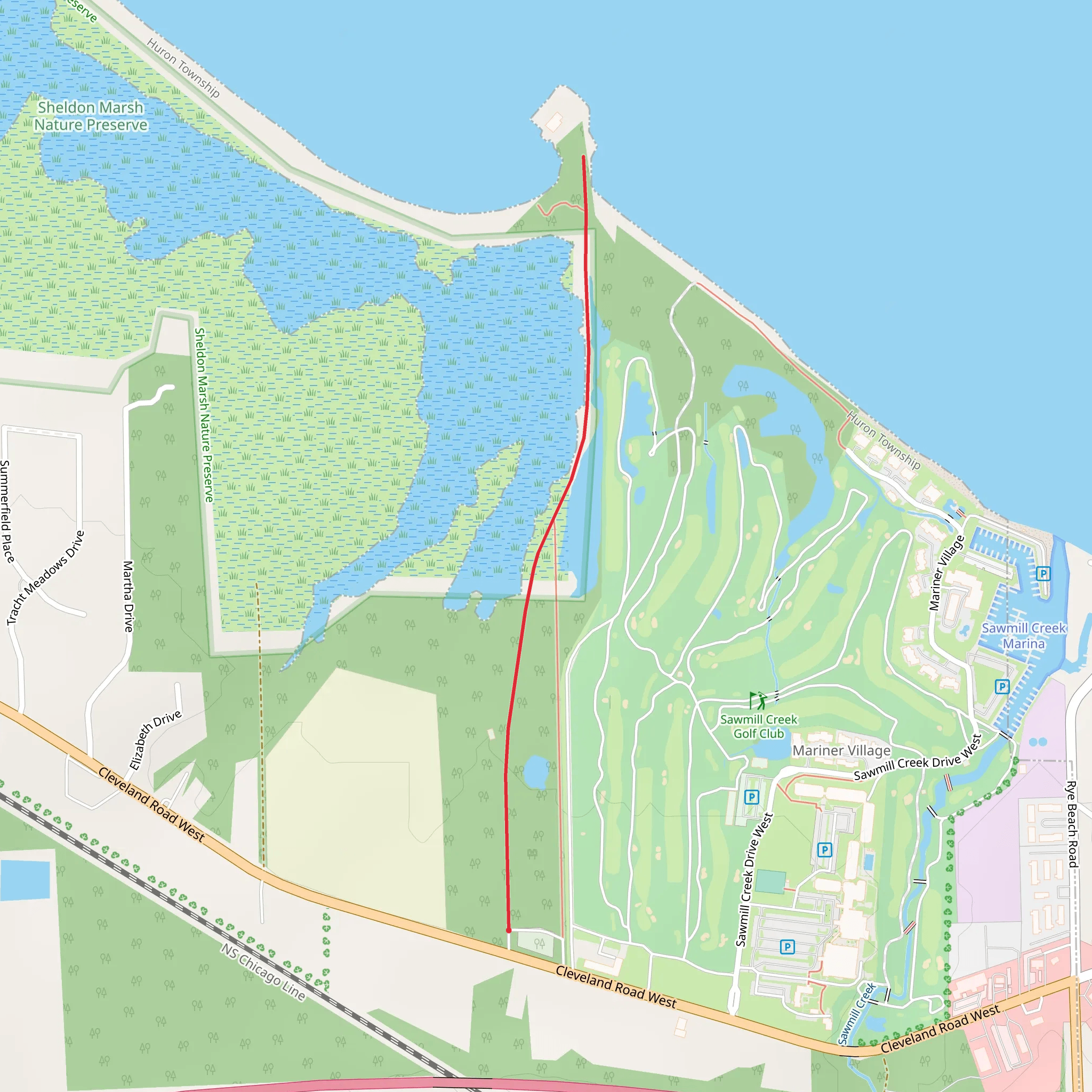 Sheldon Marsh Trail mobile static map