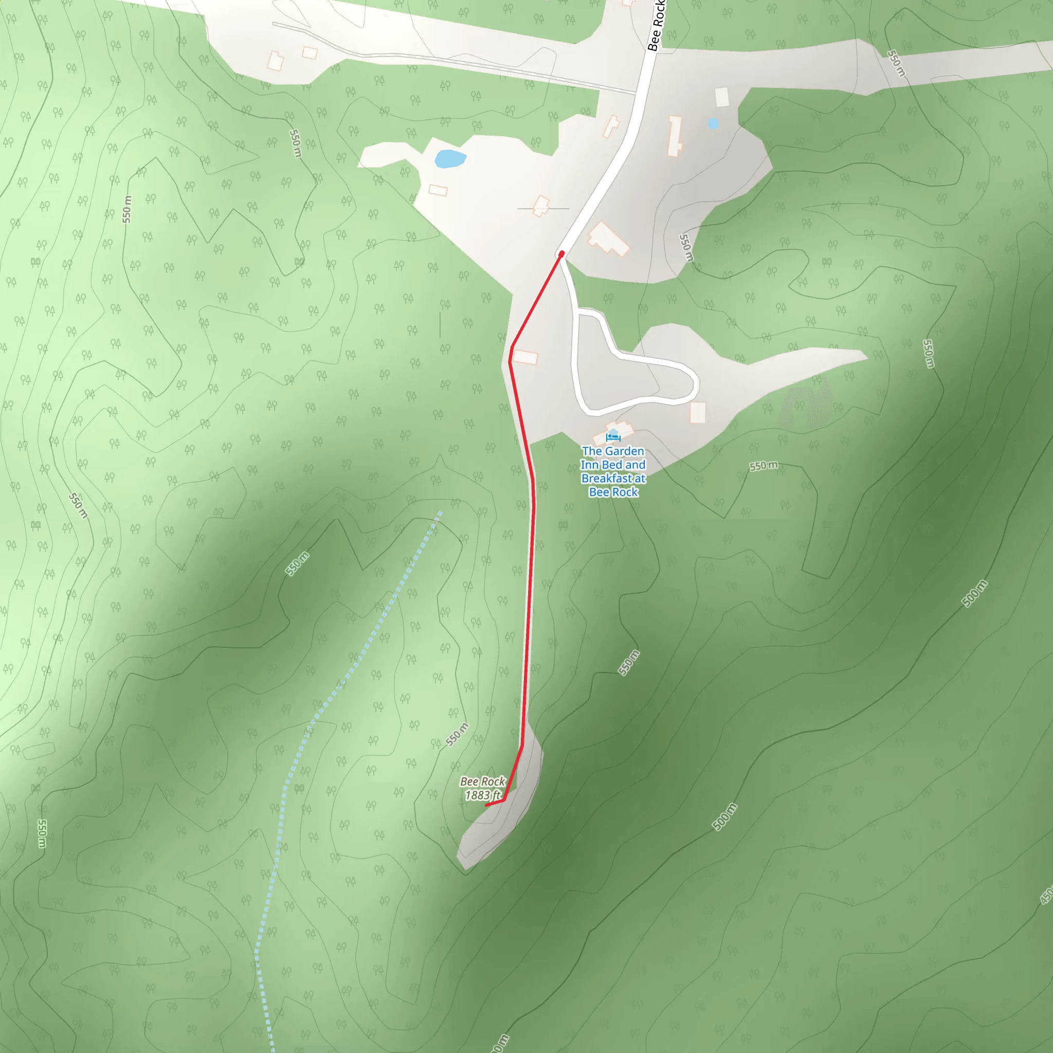 Bee Rock mobile static map