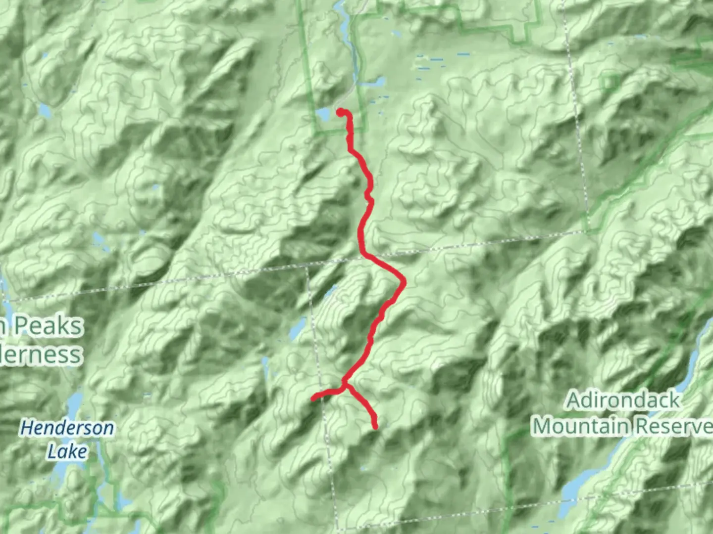 An image depicting the trail Cliff Mountain and Mount Redfield via Avalanche Pass Trail and its surrounding area.