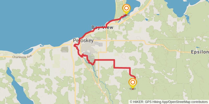 North Country Trail - Michigan Southeast stage 5 Map