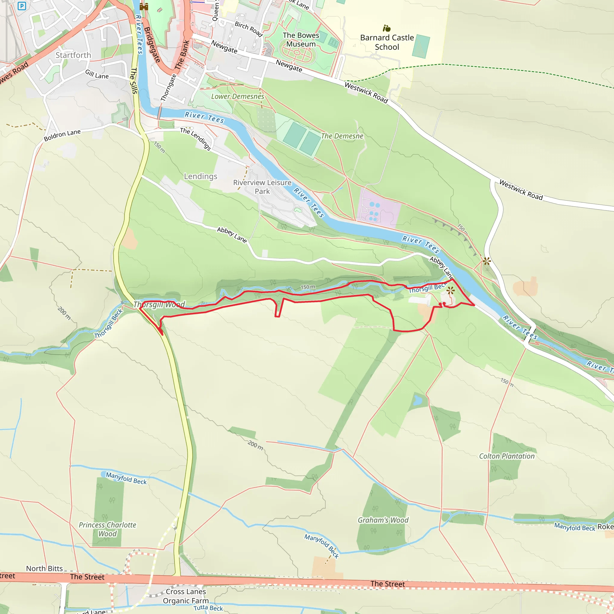 Thorsgill wood mobile static map