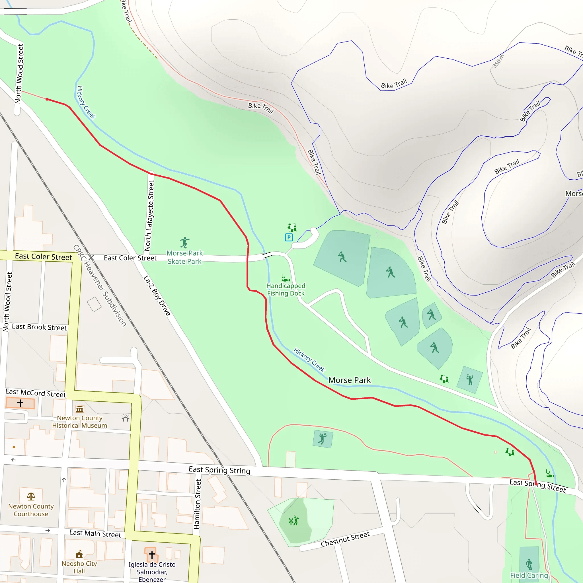 Morse Park Walk mobile static map