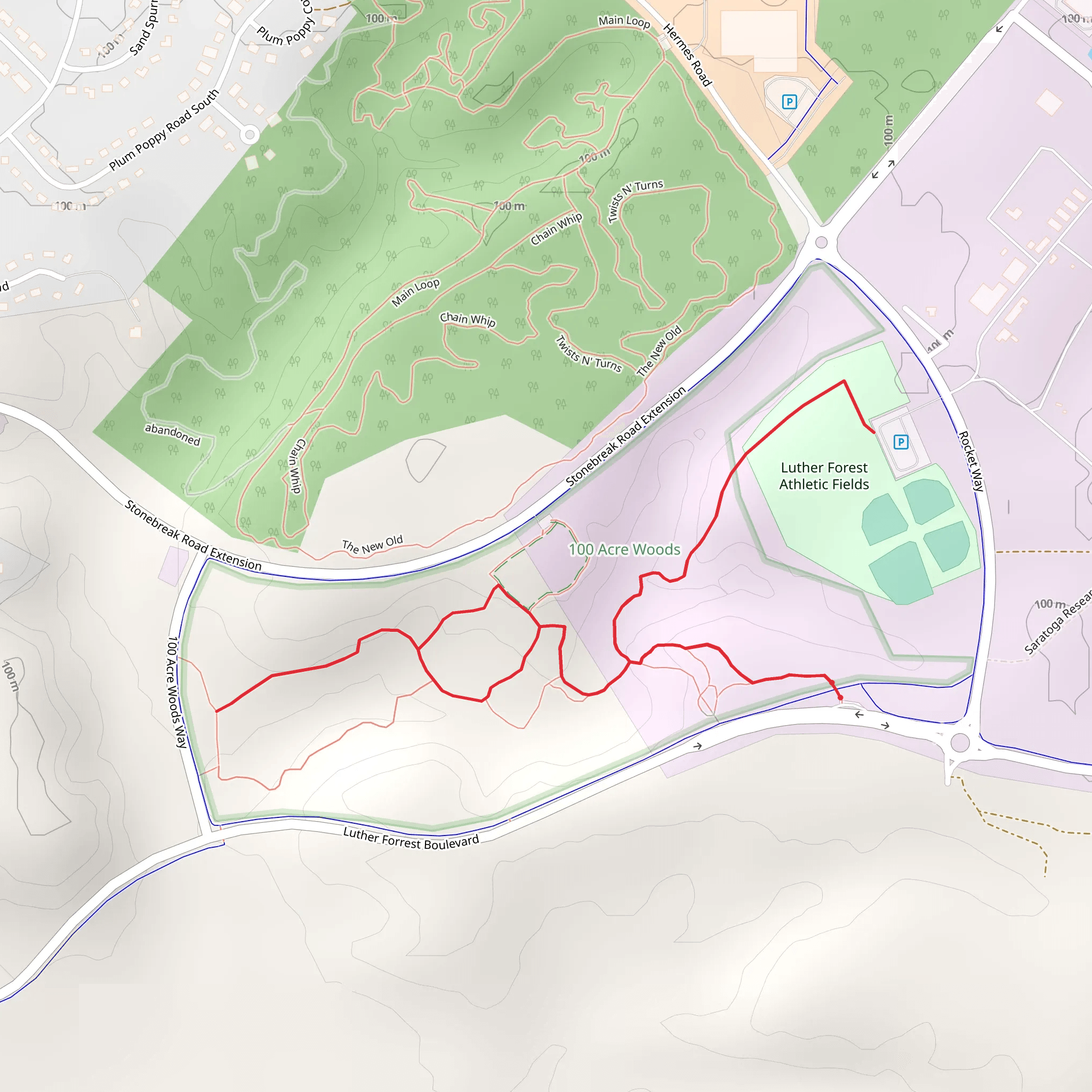 Luther Forest - 100 Acre Woods mobile static map