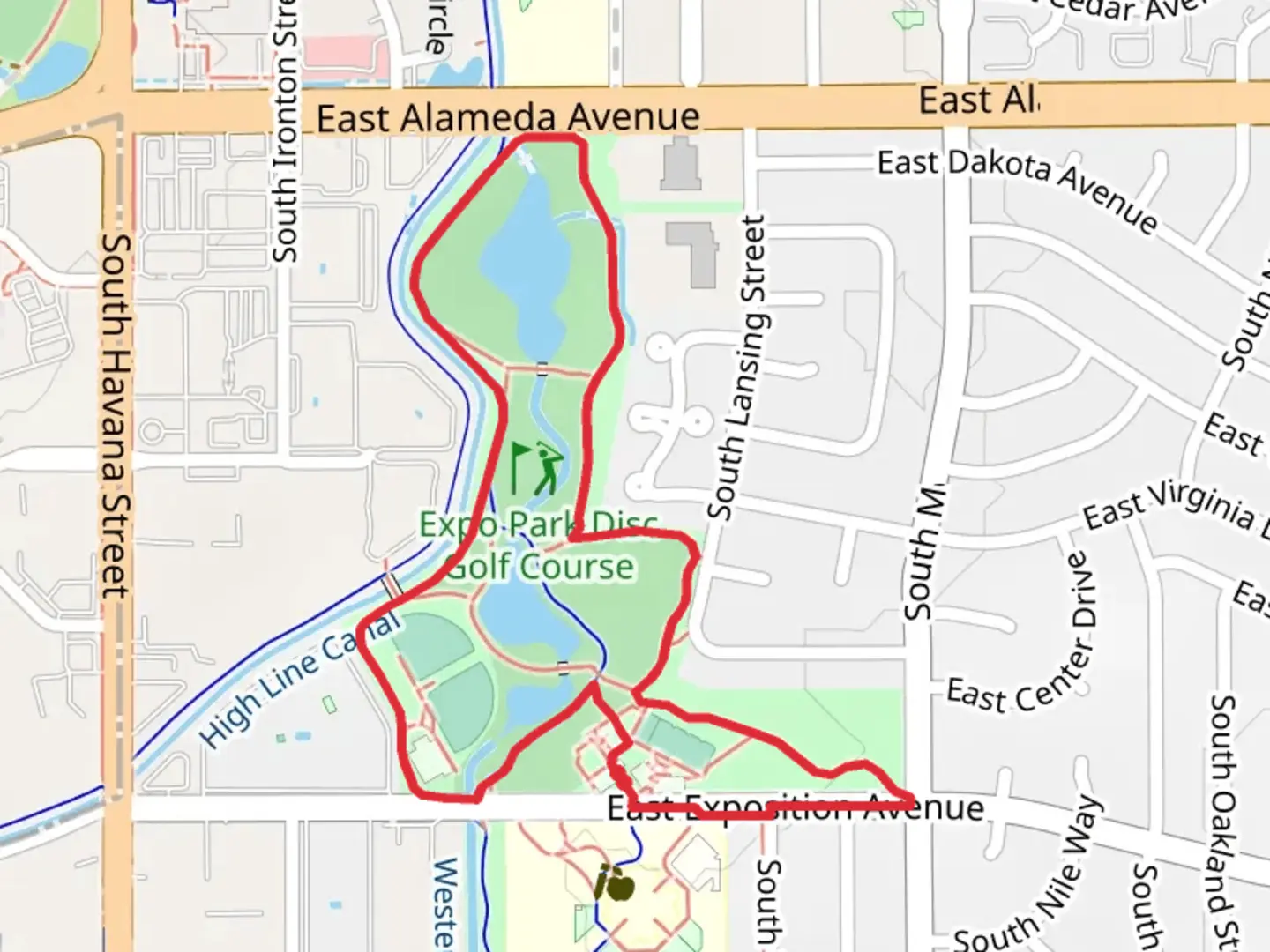 An image depicting the trail Exo Park Loop and its surrounding area.