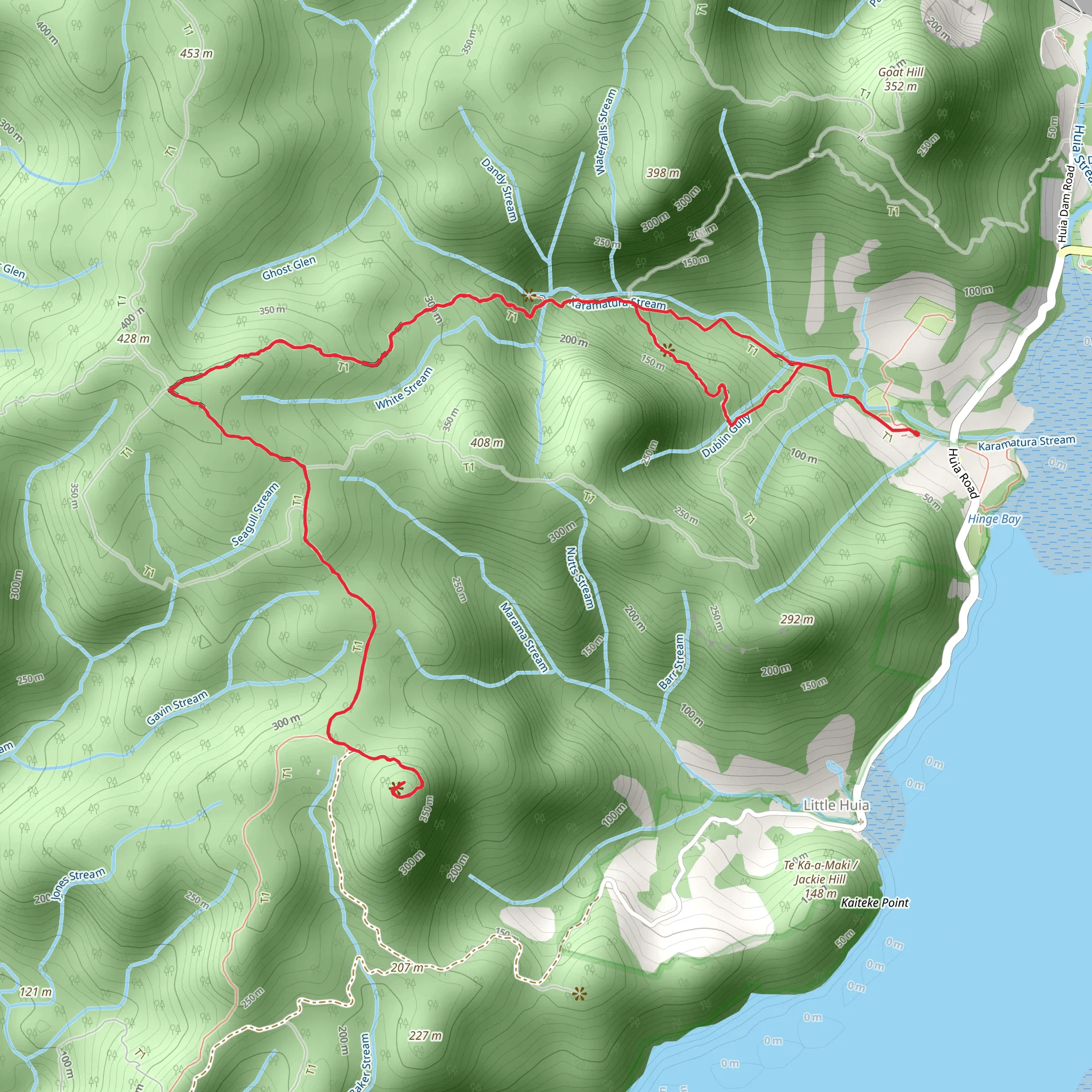 Karamatura to Mount Donald McLean mobile static map