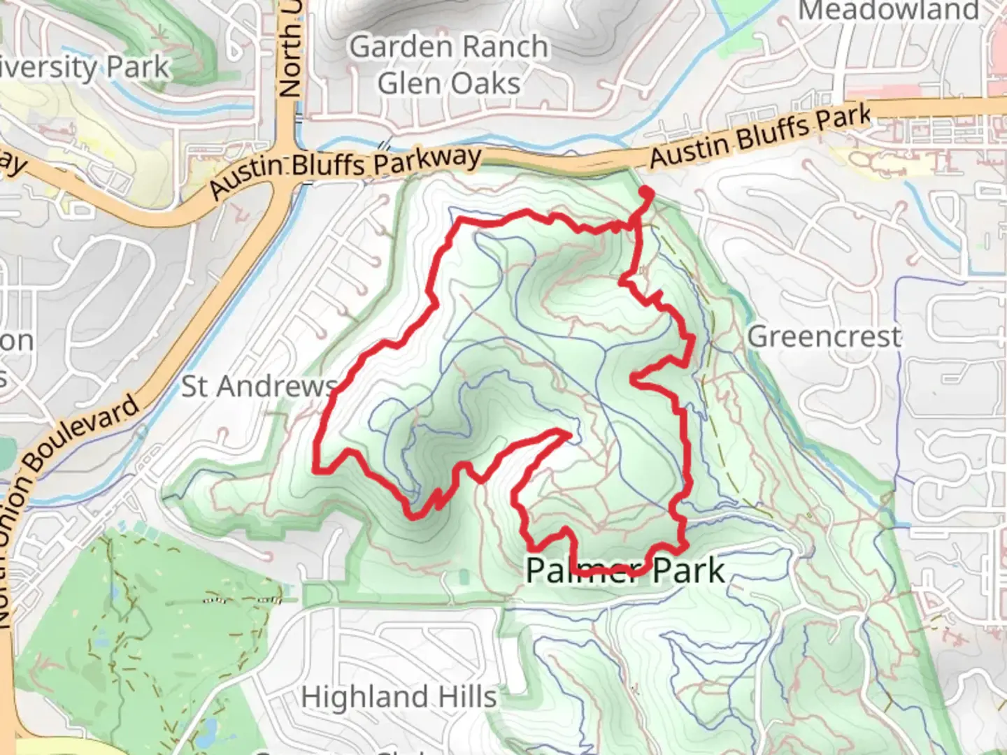 An image depicting the trail Templeton Trail and Edna Mae Bennet Nature Trail Loop and its surrounding area.
