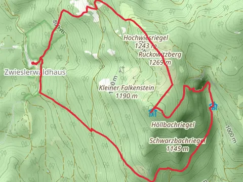 Rukowitzberg and Grober Falkenstein Loop - Zwieslerwaldhaus