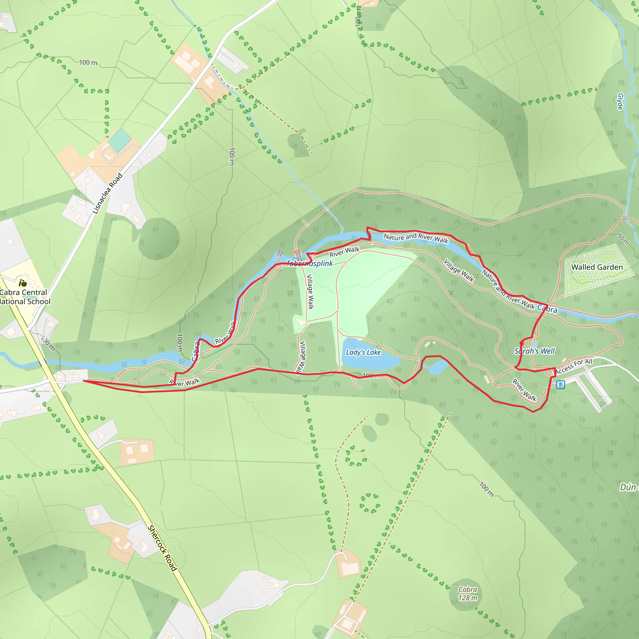 Dun a Ri - River Walk mobile static map