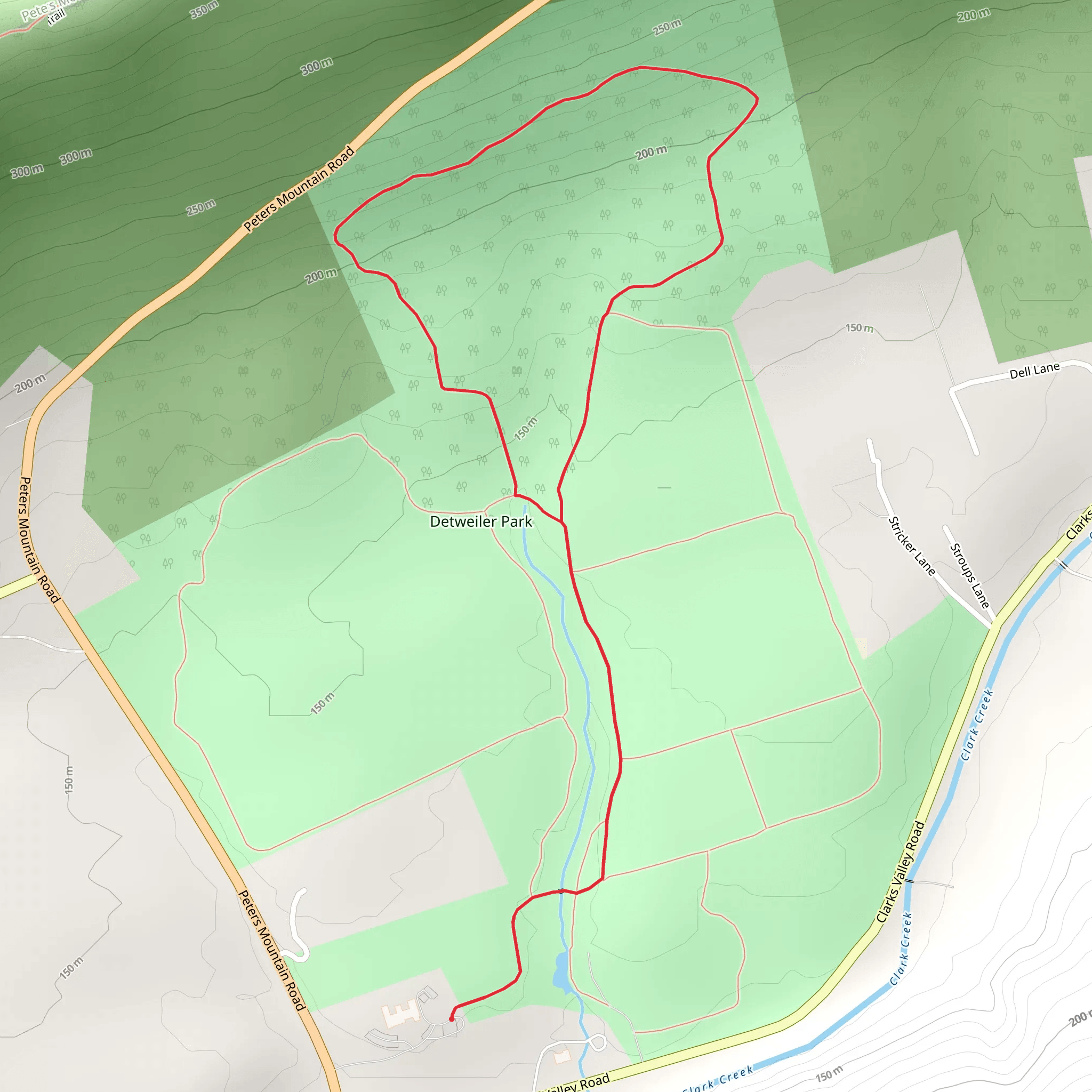 Meade's Mountain Loop mobile static map