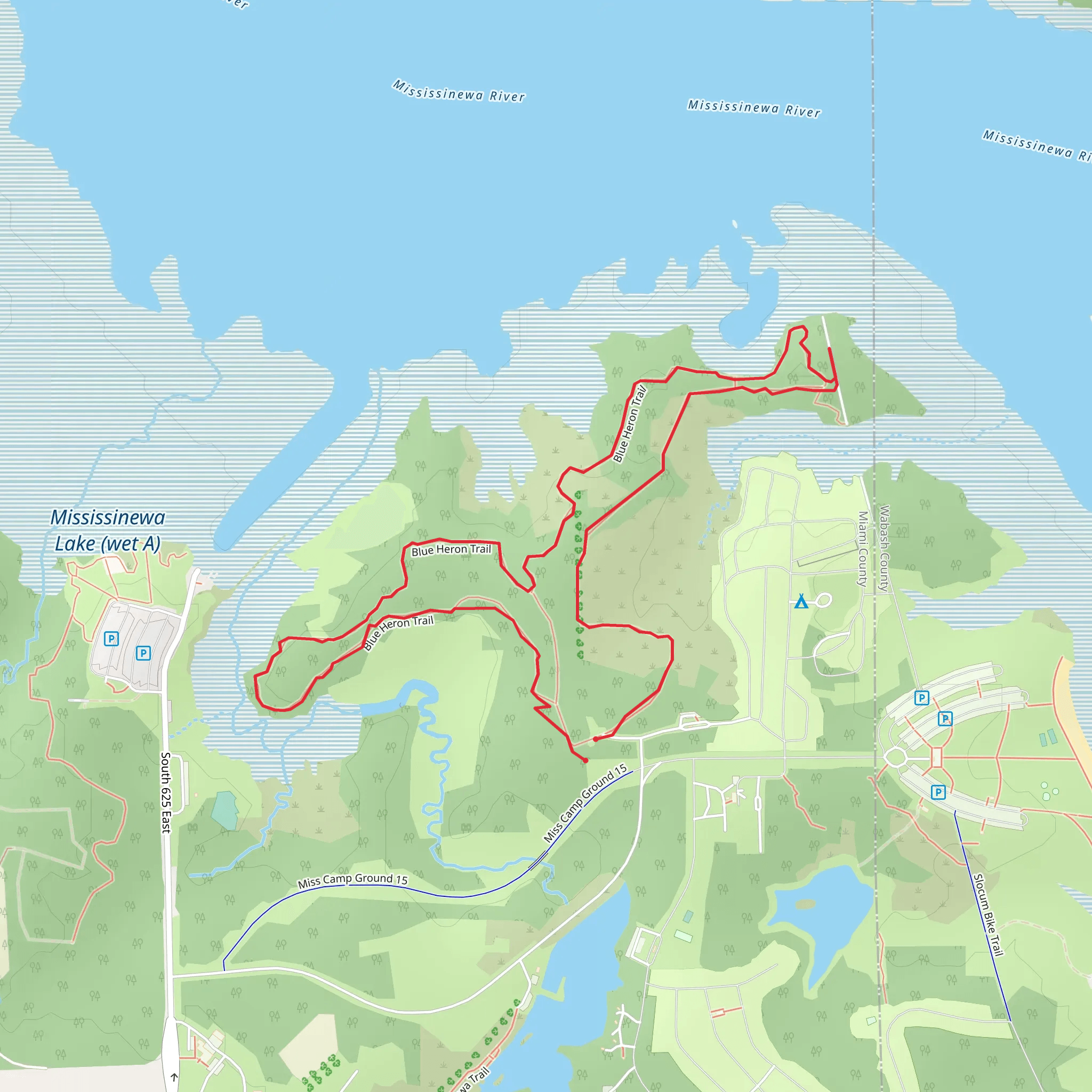 Blue Heron Trail Loop mobile static map