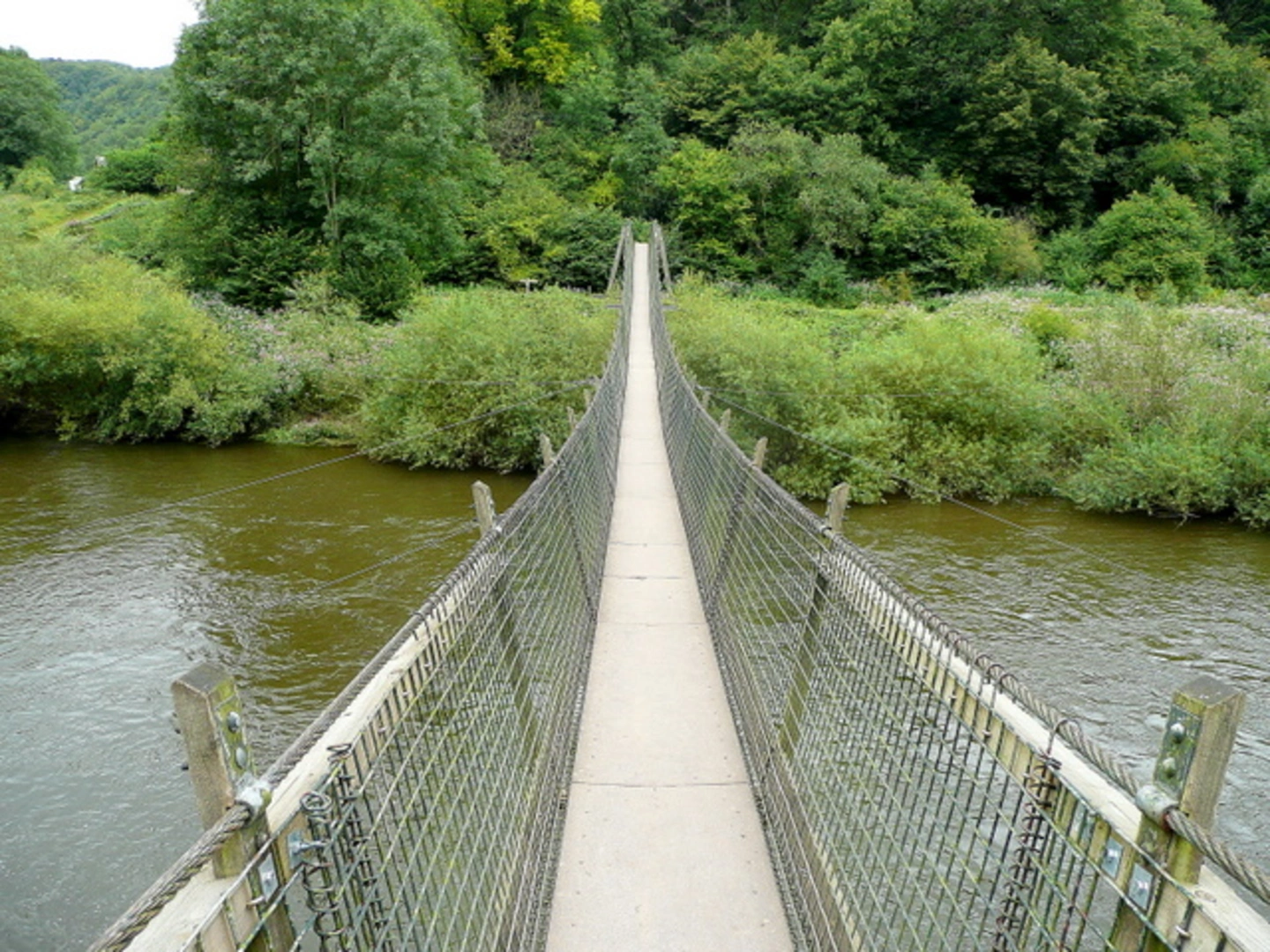 An image depicting the trail River Wye and The Slaughter and its surrounding area.