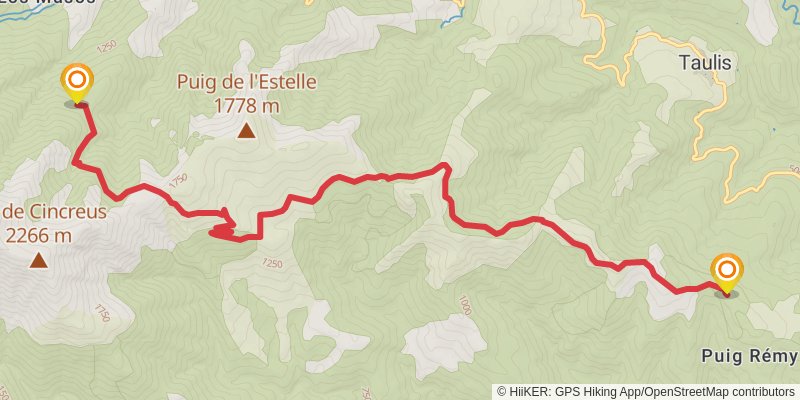 Haute Randonnée Pyrénéenne stage 48 Map