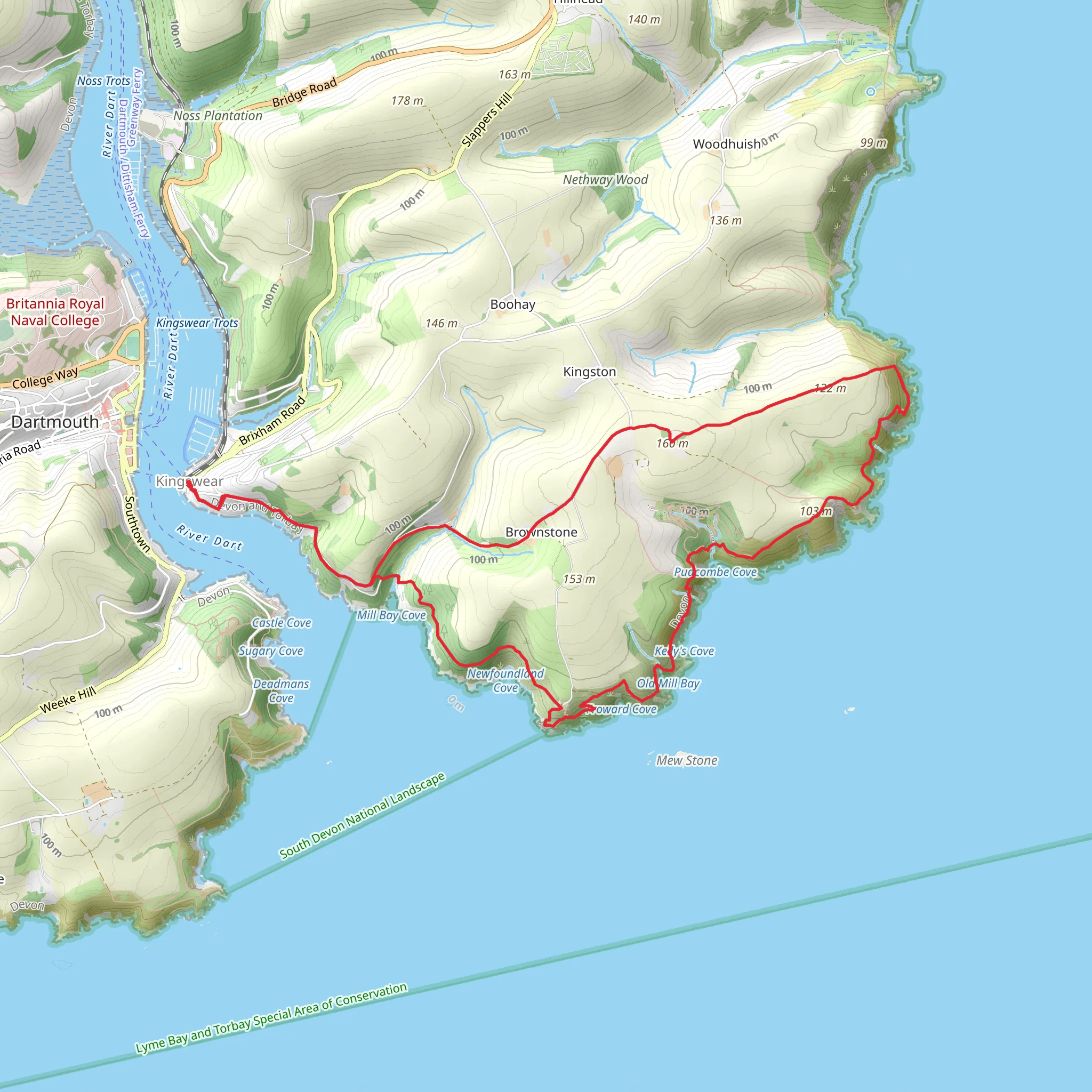 Froward Walk mobile static map