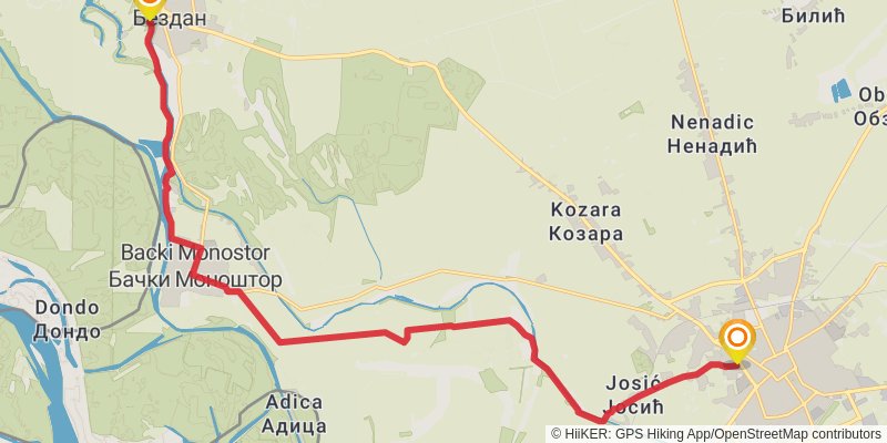 Sultans Trail stage 34 Map