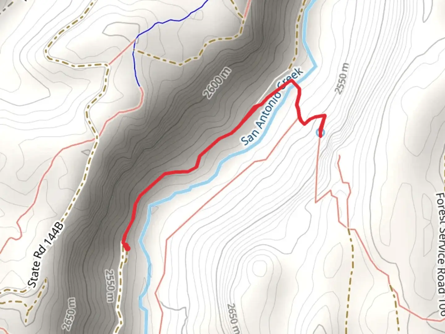 An image depicting the trail Lake Fork Canyon Road and its surrounding area.