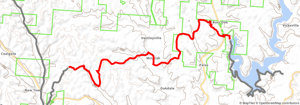 American Discovery Trail South Route stage 54 Map