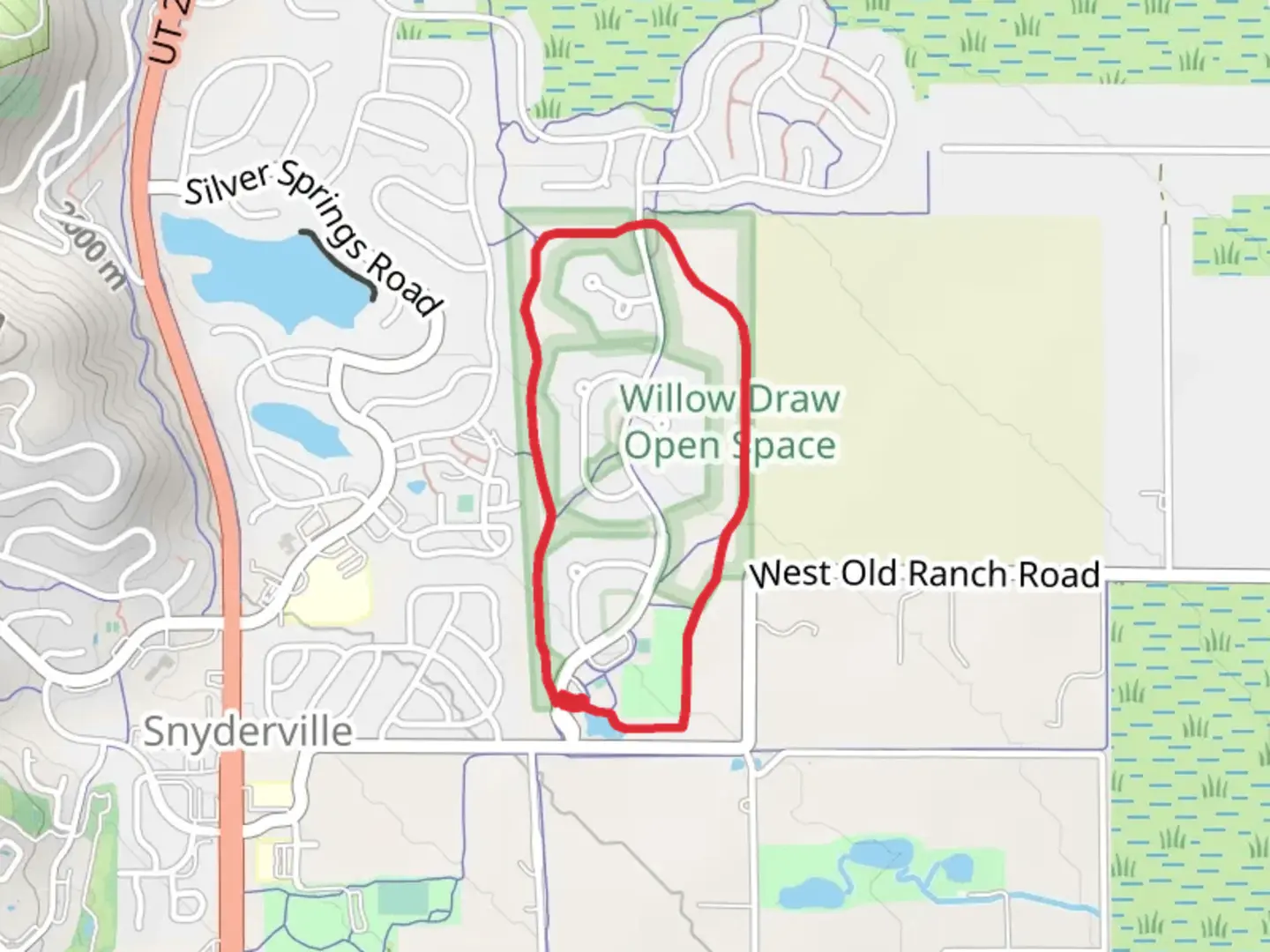 An image depicting the trail Willow Creek Loop Trail and its surrounding area.