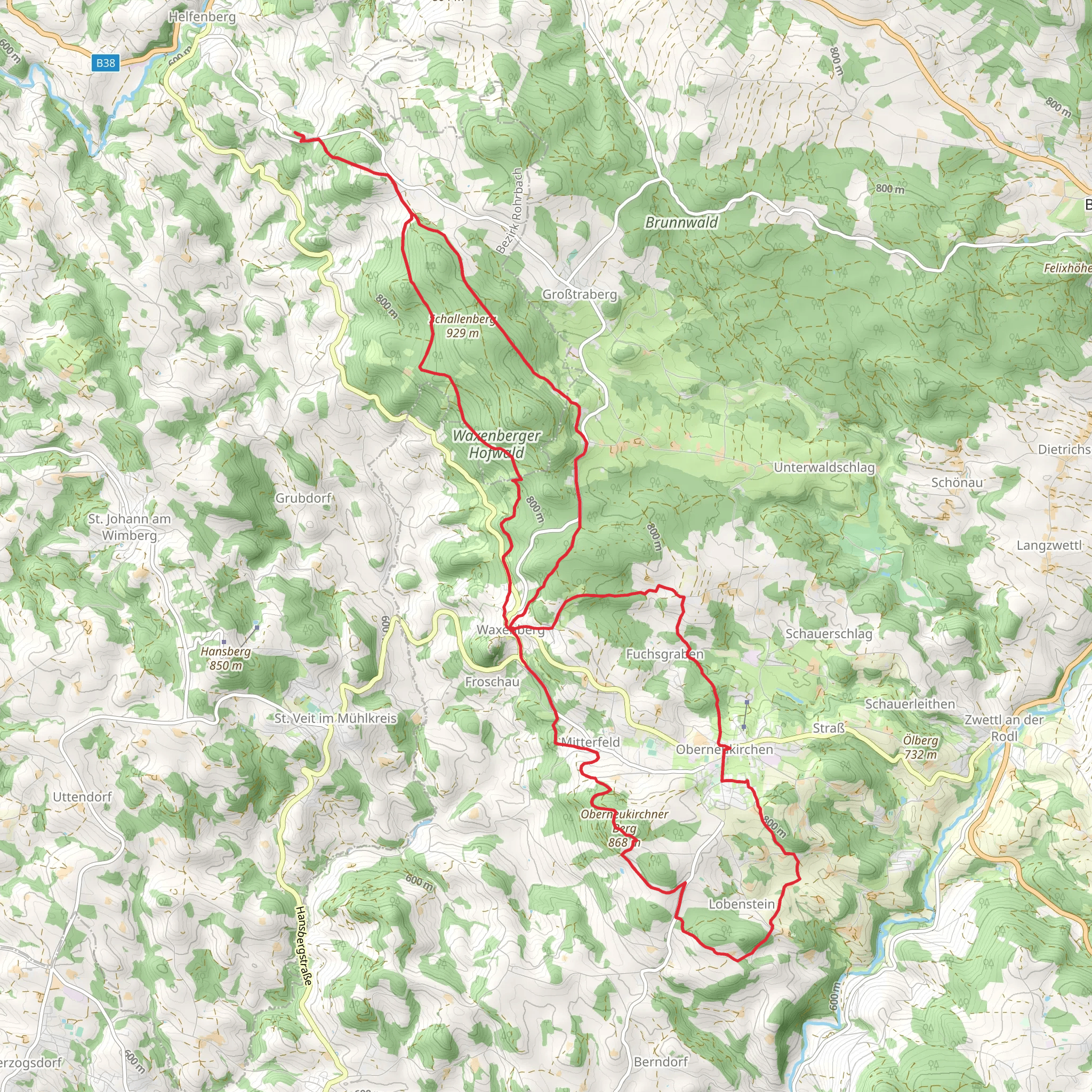 3-Burgen-Wanderweg mobile static map