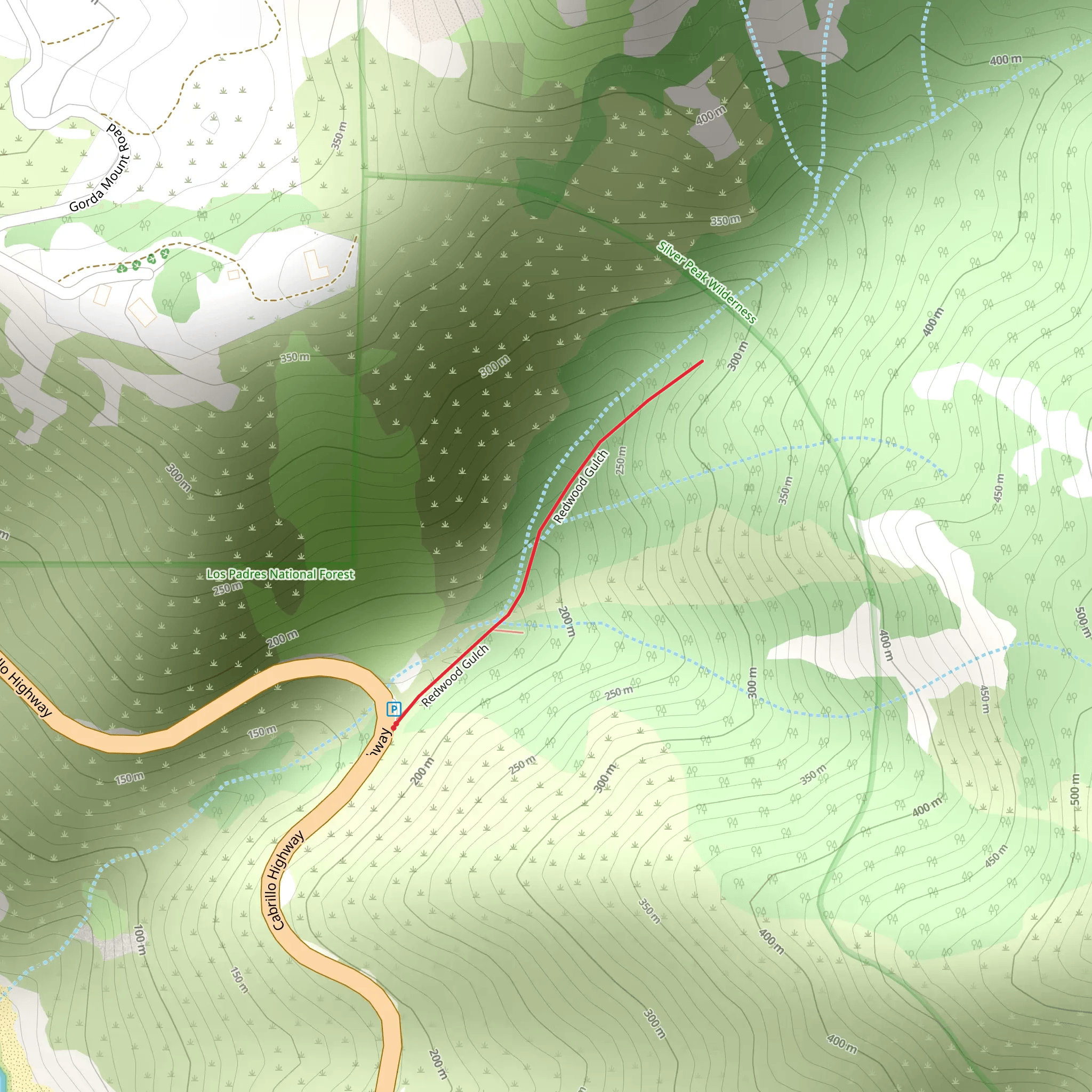 Redwood Gulch mobile static map