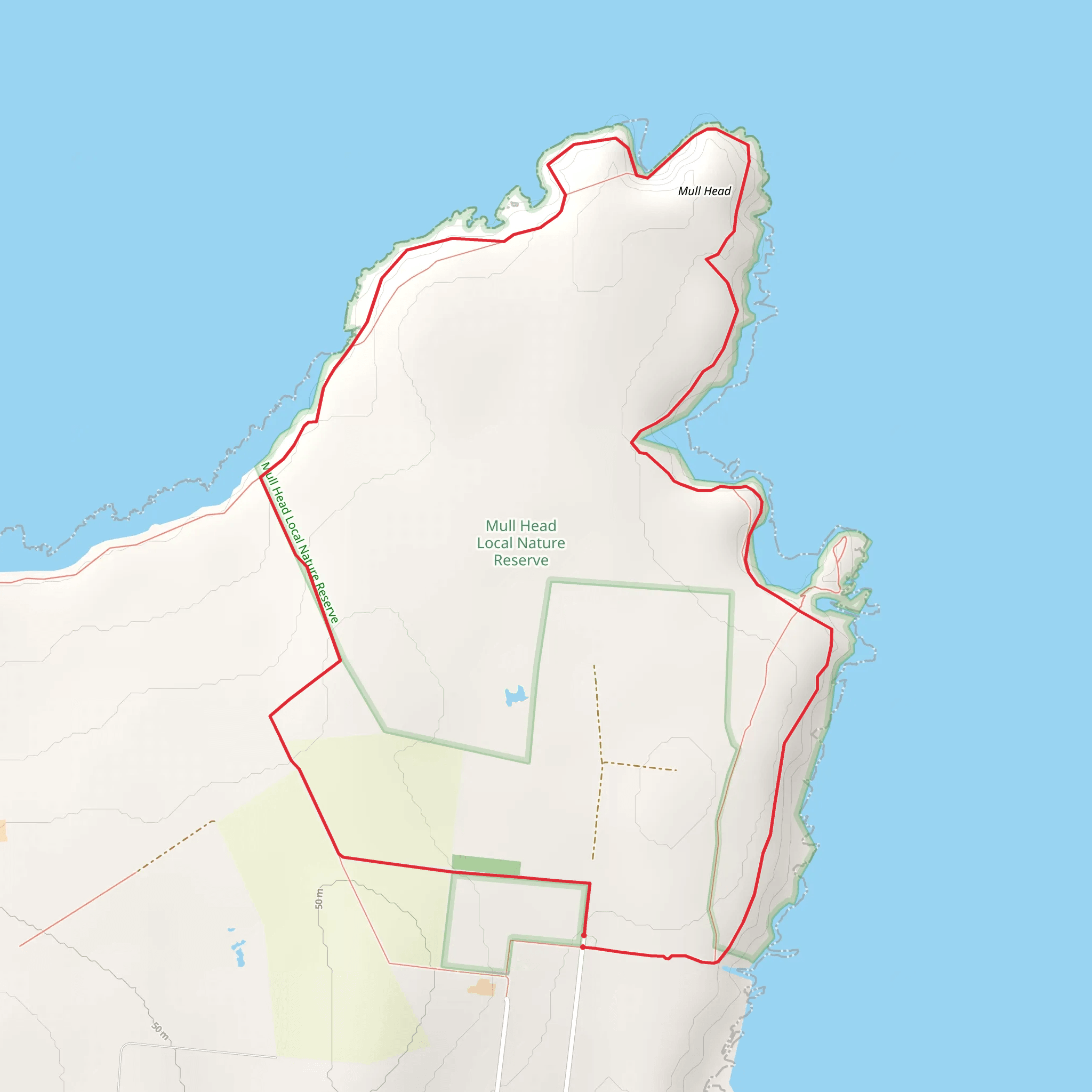 The Gloup - Deerness Brough and Mull Head mobile static map