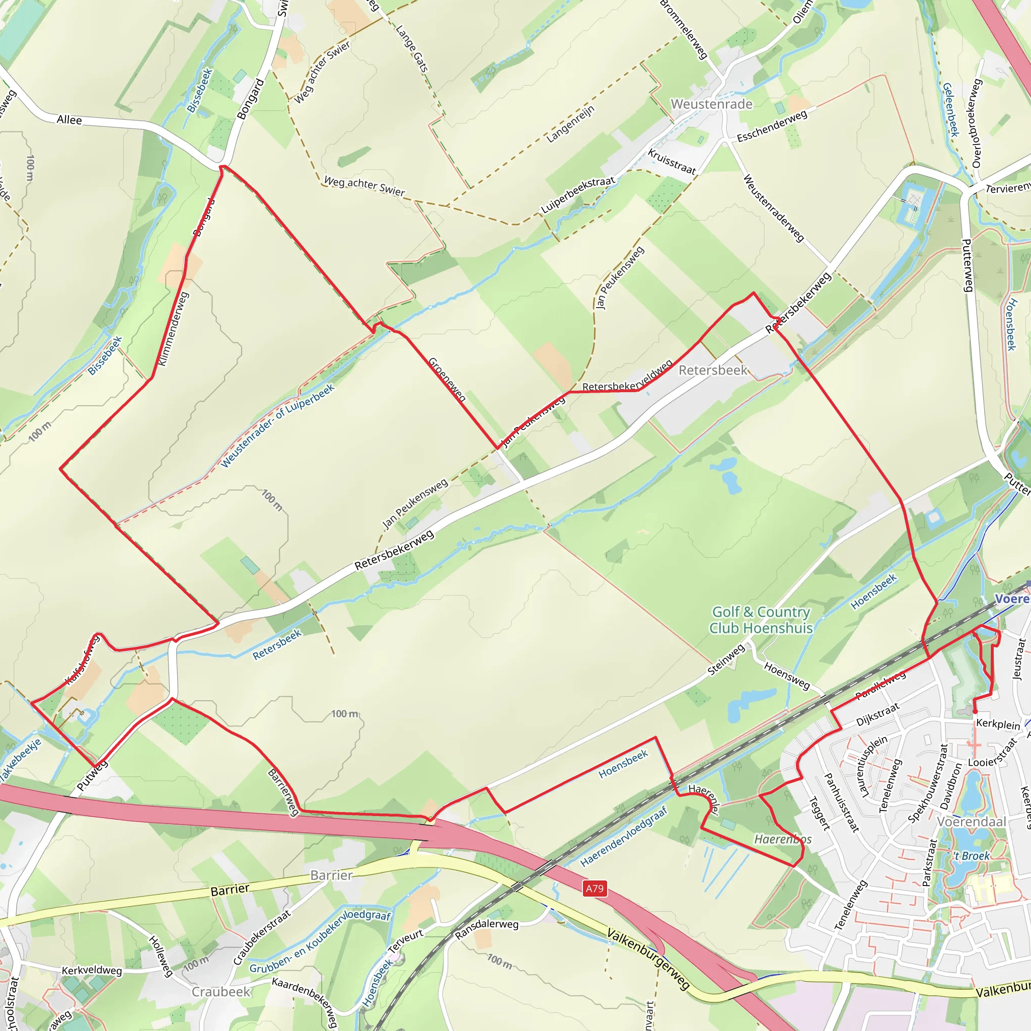 Bongard and Retersbeek Loop mobile static map