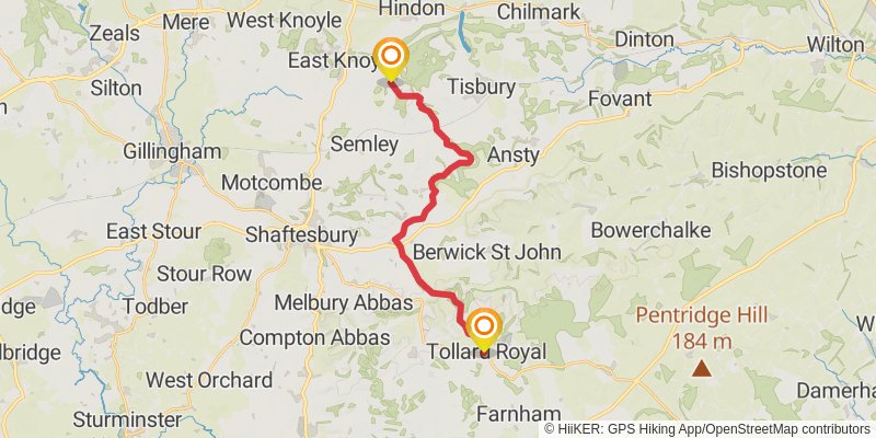 Wessex Ridgeway stage 6 Map