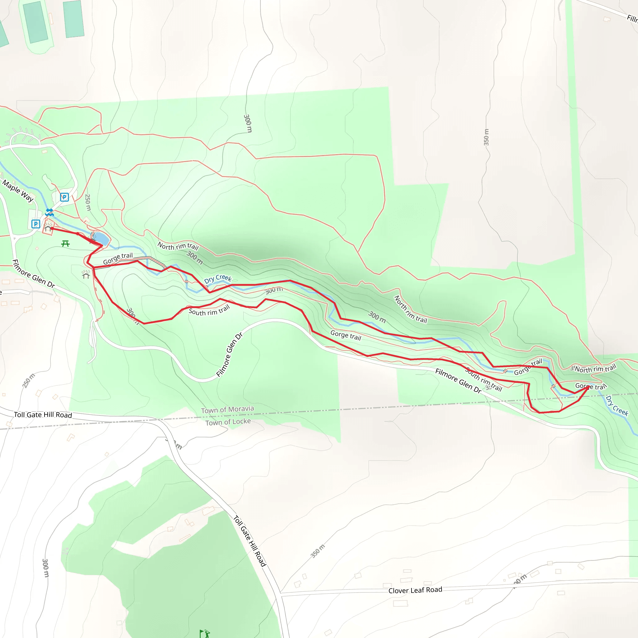 Dry Creek Loop Trail mobile static map