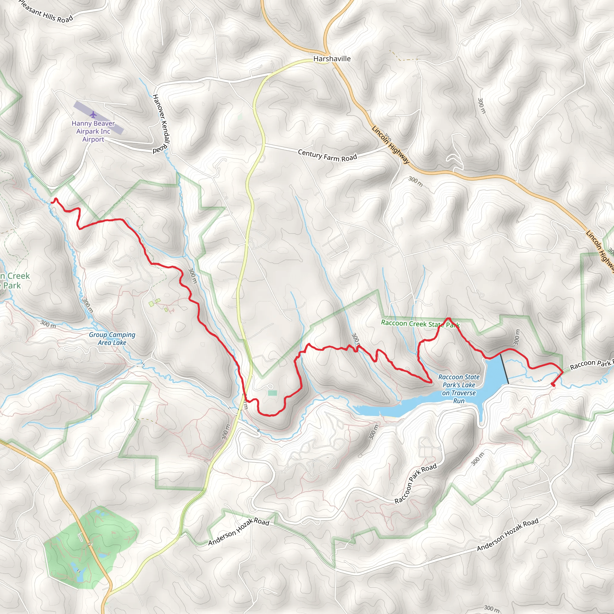 Traverse Creek Trail mobile static map